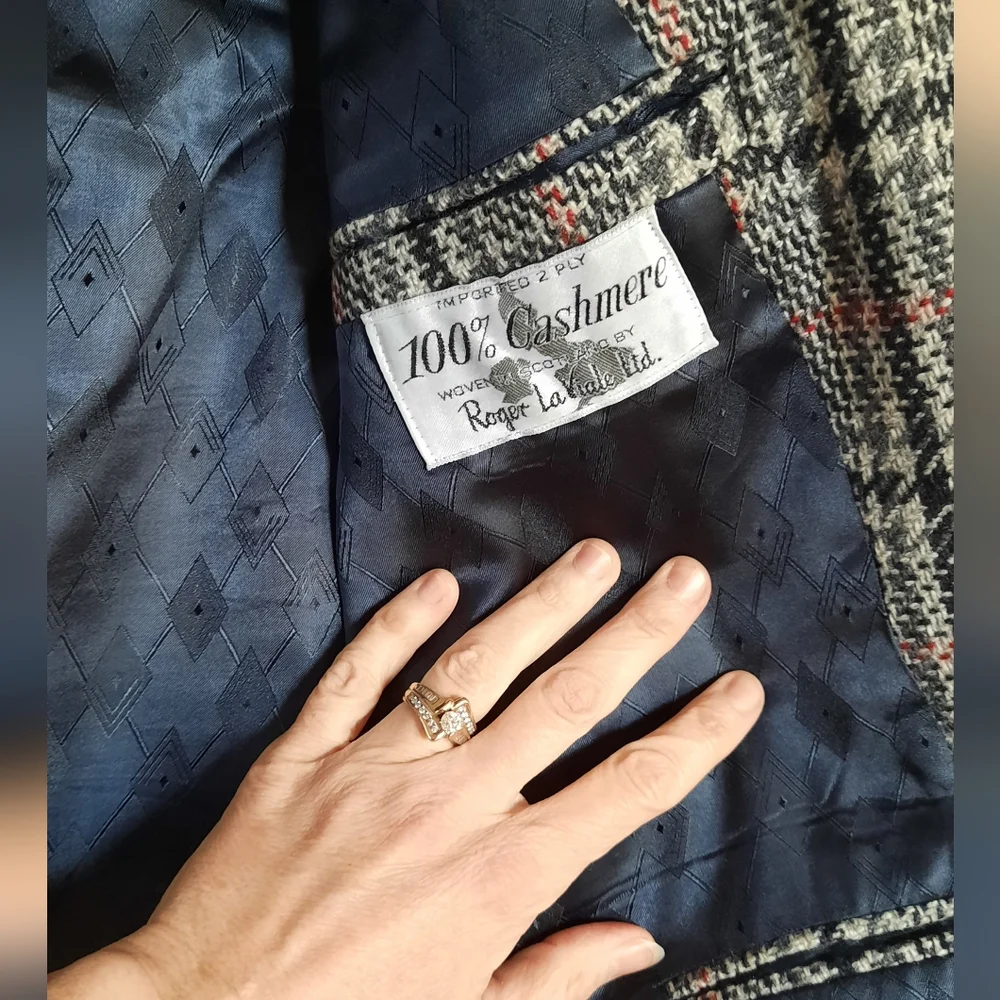 Vintage Tweed Cashmere Blazer